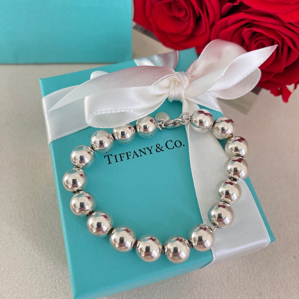 Tiffany Hardwear Ball Bracelet in Silver size 7” NEW $750 in Tiffany Blue Box - Picture 2 of 16